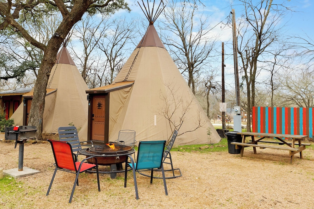 Tipis on the Guadalupe