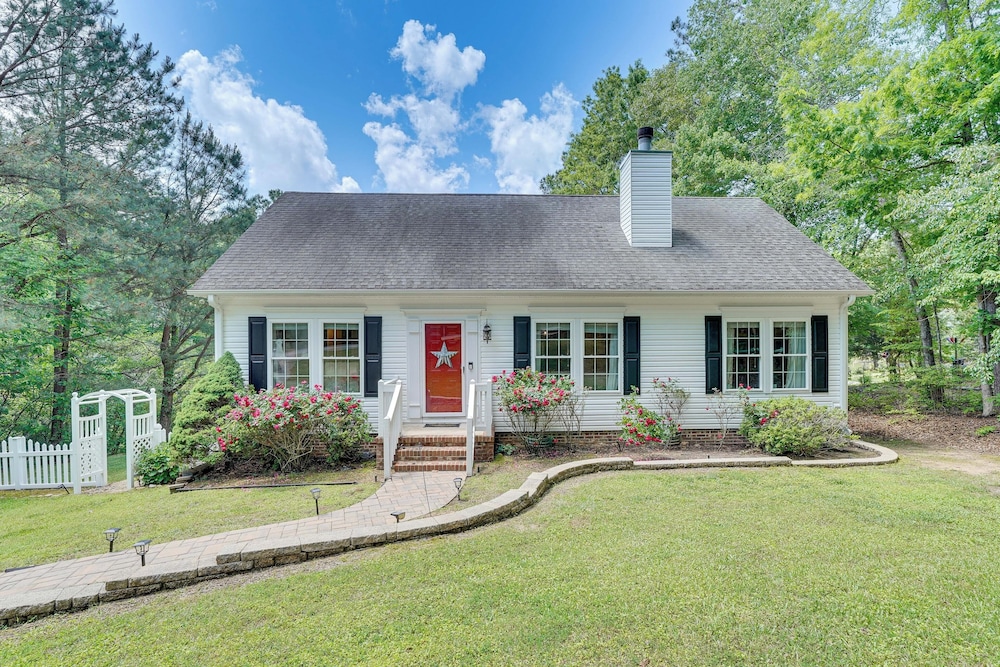 Private Dock + Fire Pit: Serene Lake Gaston Escape