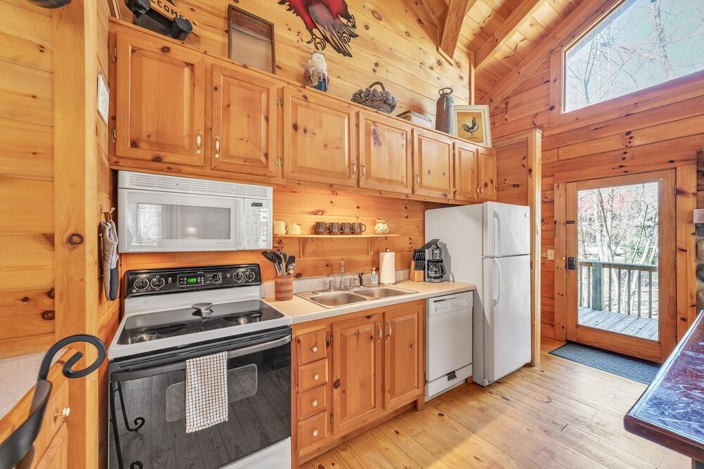 Waterfront~log Cabin On The Broad River In Lake Lure 2 Bedroom Cabin by RedAwning view 3