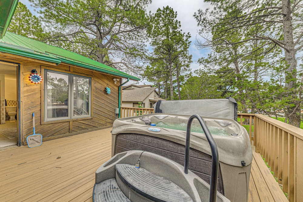 Hot Tub & Deck: Home 1 Mi to Ruidoso River!