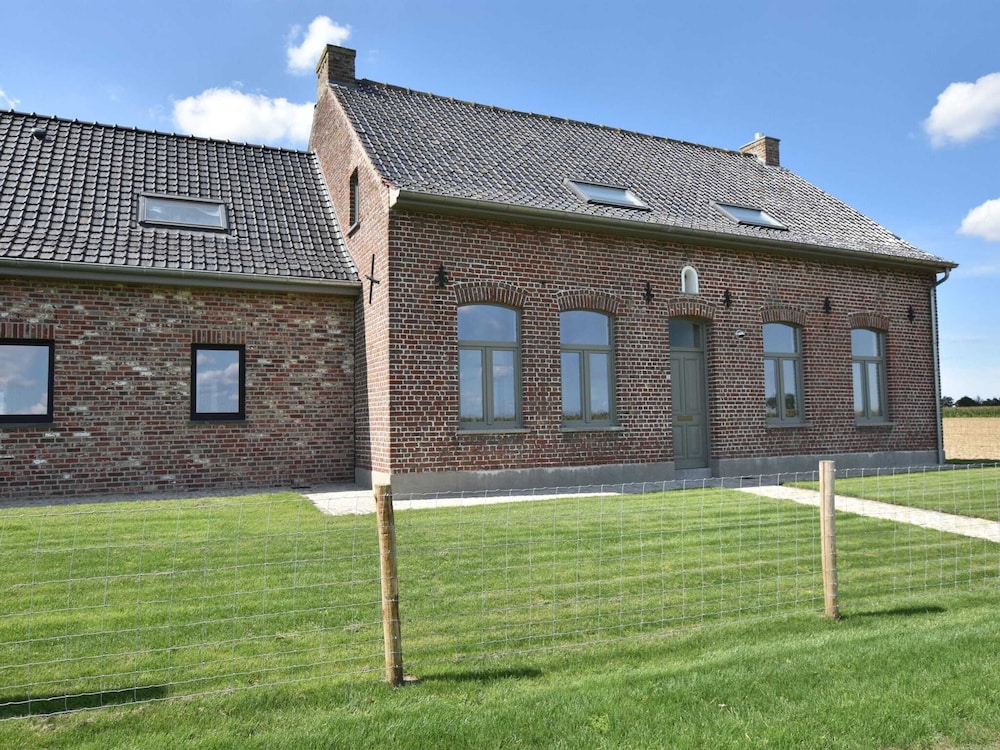Spacious Holiday Home With Pond in Poperinge
