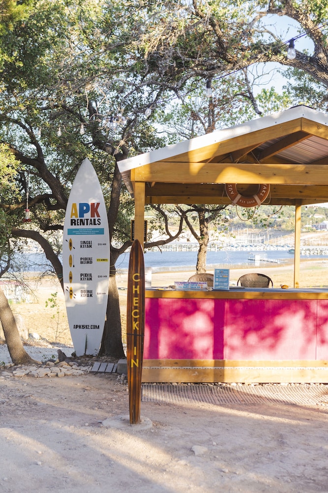 The Macaw Yurt at Camposanto ATX Glamping on Lake Travis