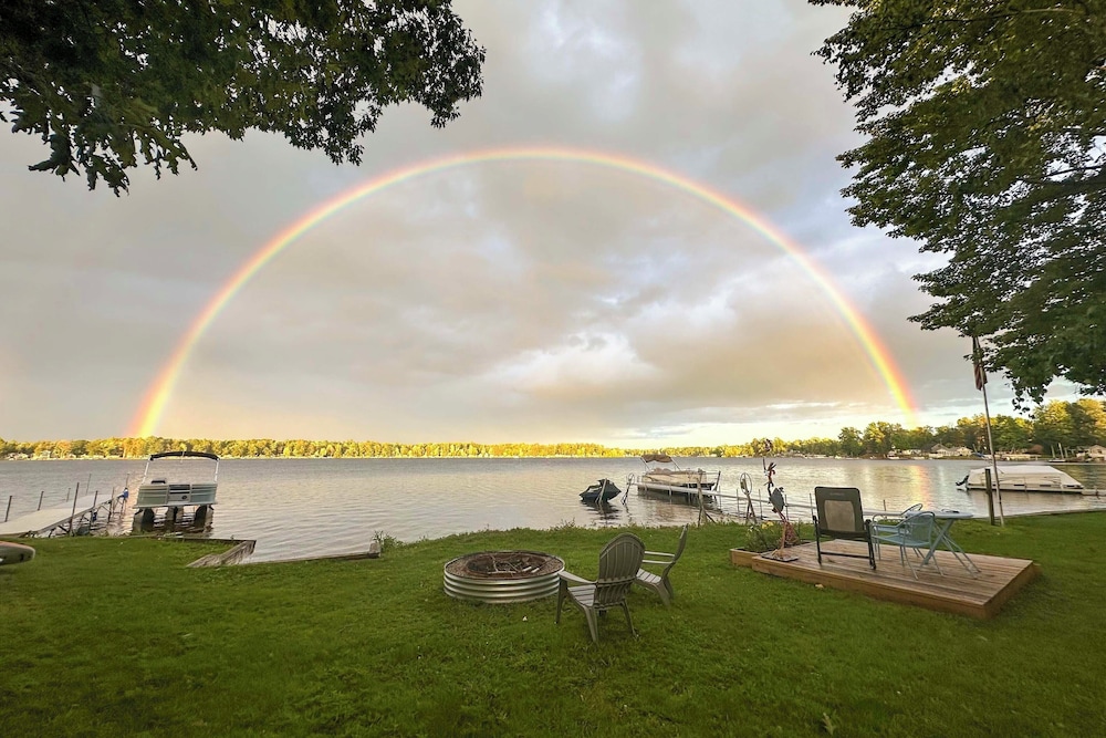 Deck & Scenic Views: Lakefront Cottage in Hale!