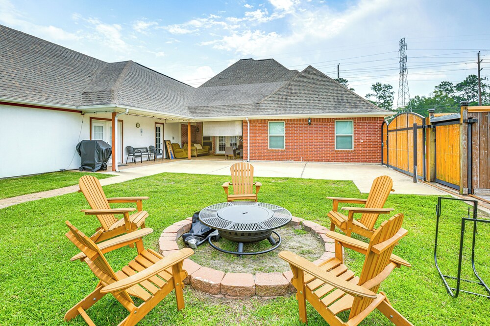 Private Backyard Oasis: Spacious Home in Humble!