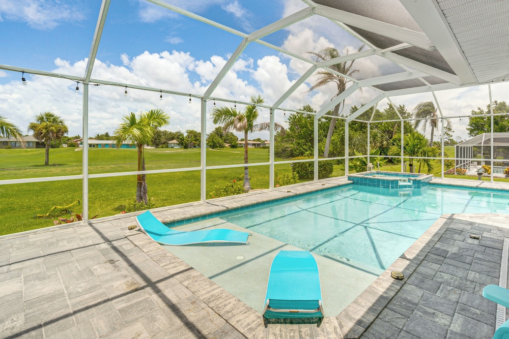 Golf Course-facing Poolside Oasis in Rotonda West!