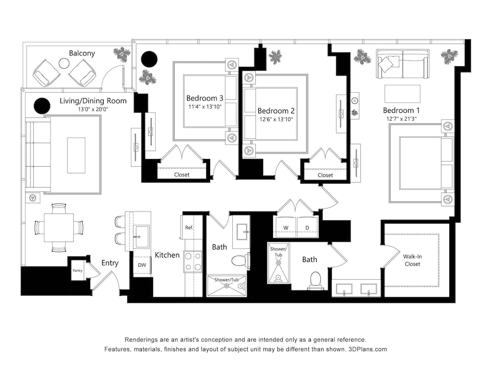 Brand-new 3BR City Views Prime West Loop Spot