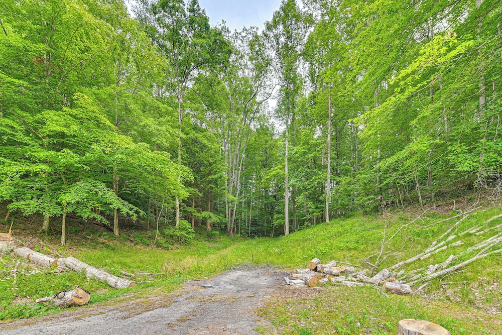 Covered Deck & Hot Tub: Cozy Retreat in Campton!