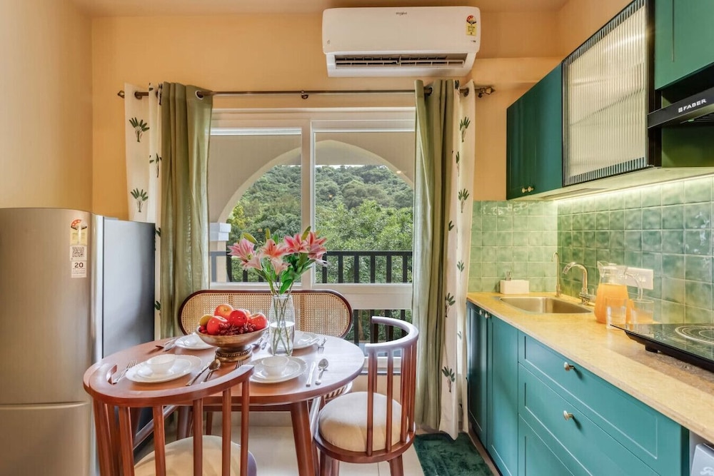 1BR in North Goa Pool Gym Clubhouse Access