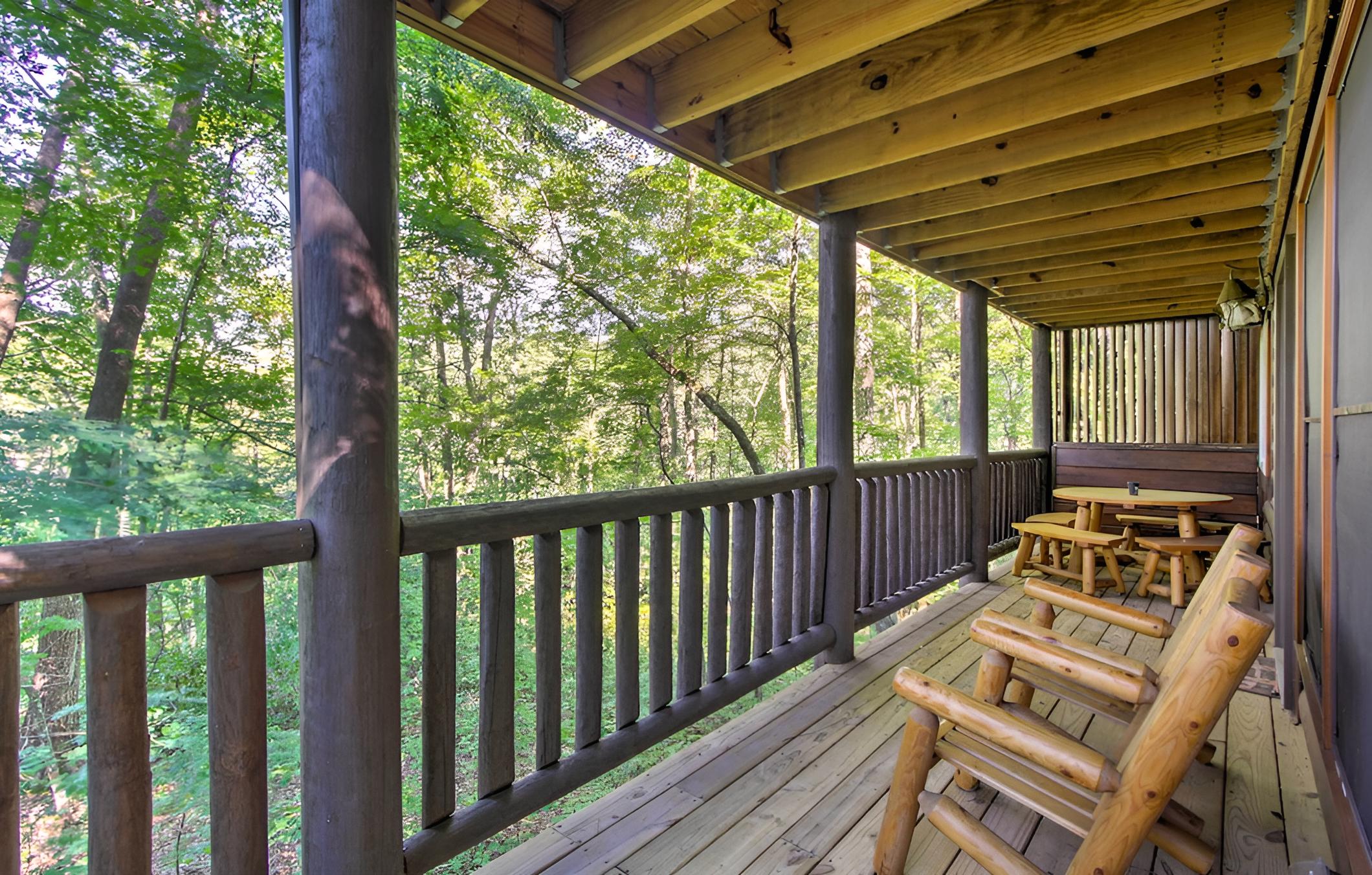Rustic Smoky Mountain Cabin w/ Hot Tub & Fireplace view 4