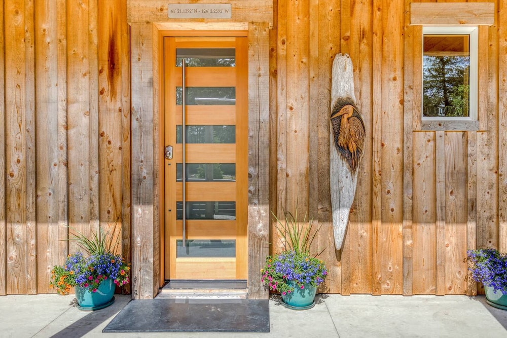 Boutique Cabin Design Luxury Hot Tub Path to Beach