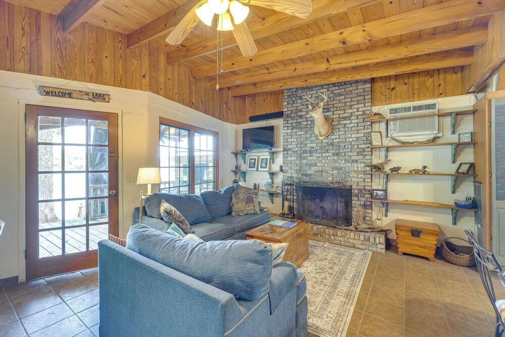 Dock + Stunning Views: Forested Lake Martin Cabin!