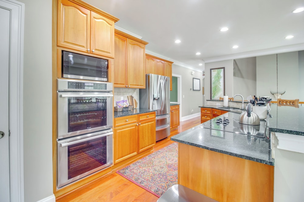 Game Room & Fire Pit: Riverfront Home in Ellijay!