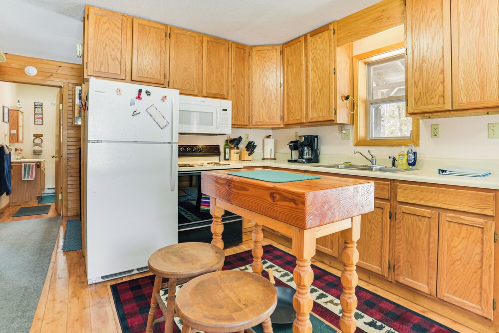 Near Lake Huron: Secluded Goetzville Cabin w/ Deck
