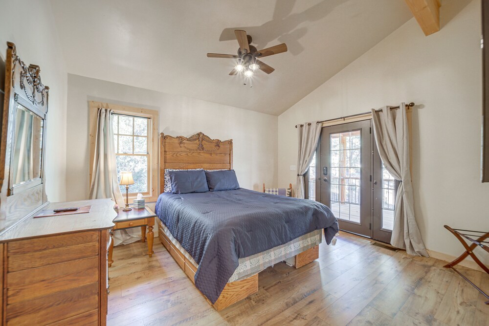 Payson Vacations - Airy Pine Cabin w/ Wraparound Deck Near Trails! - Property Image 4