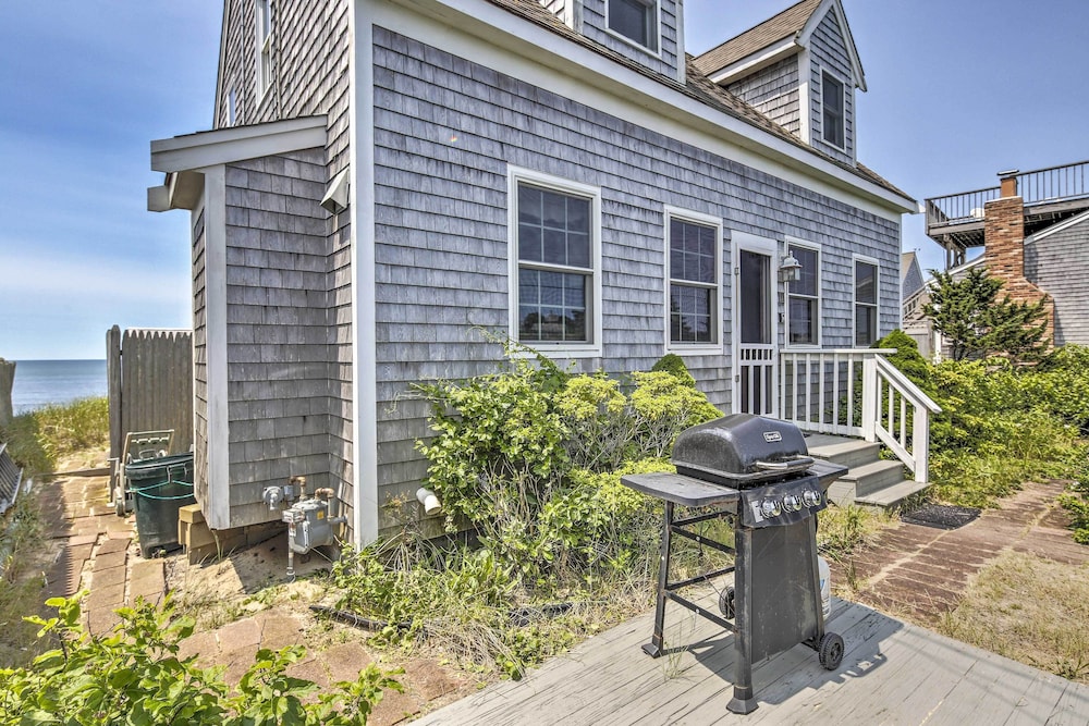 Fireplace + Sunroom! Oceanfront Cape Cod Cottage