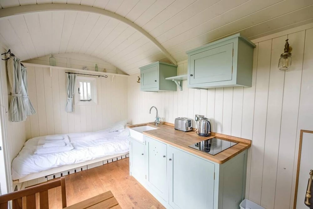 Sage Shepherds Hut Boundary Farm Cottages view 5