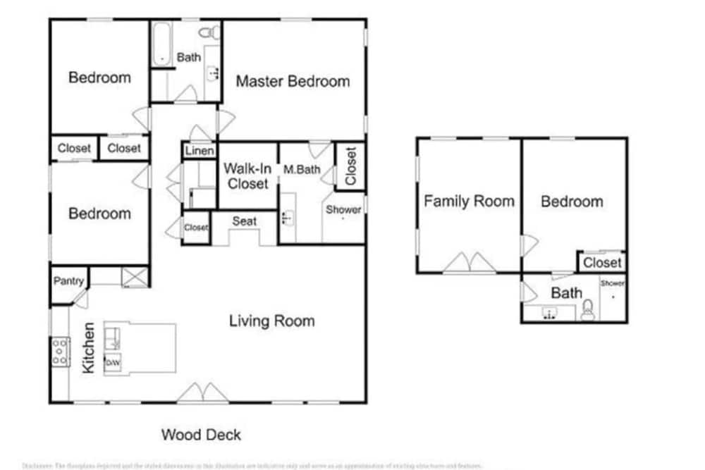 Sleeps 21, 2 Homes 2 Private Pools, Fire Pit, Swing Bar Walk to the Beach