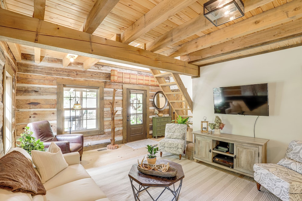 Hike, Leaf Peep & More: Sleek Cabin in Weaverville