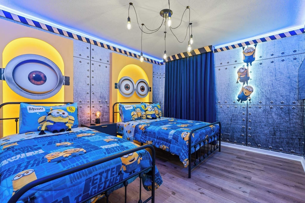 Epic Family Villa Pool Theater Themed Bedrooms