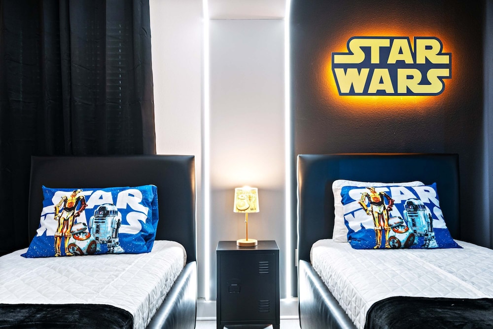 Themed Kids' Rooms, Pool & Game Loft Near Disney