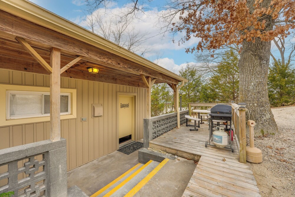 Walk to Lake & Trails: Cape Fair Retreat w/ Grill!