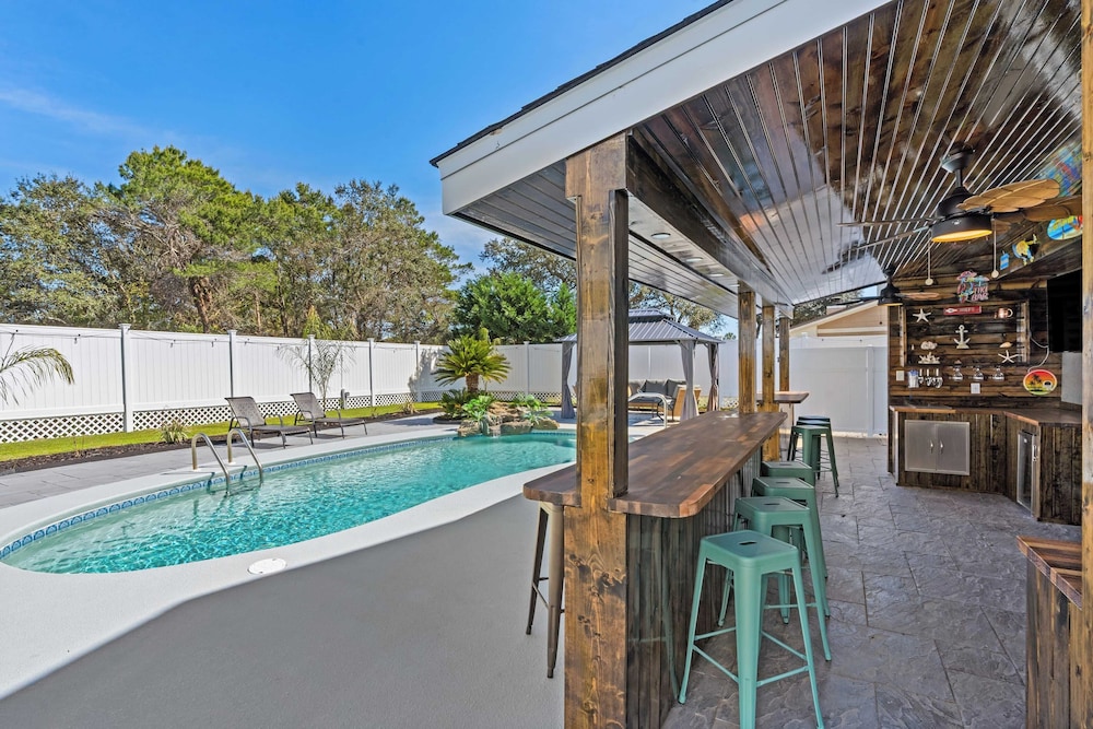 Stylish Panama City Home w/ Pool, Tiki Bar, & Walkable Beach Access