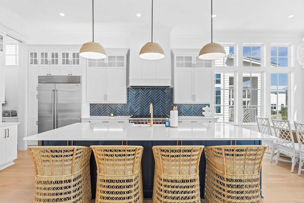 Sleeps 24 Beach Retreat w/ Pool, Rooftop Deck, Steps to Inlet Beach & Near Rosemary, Alys, Seacrest Dining & Shops The Palm 30A by Avantstay