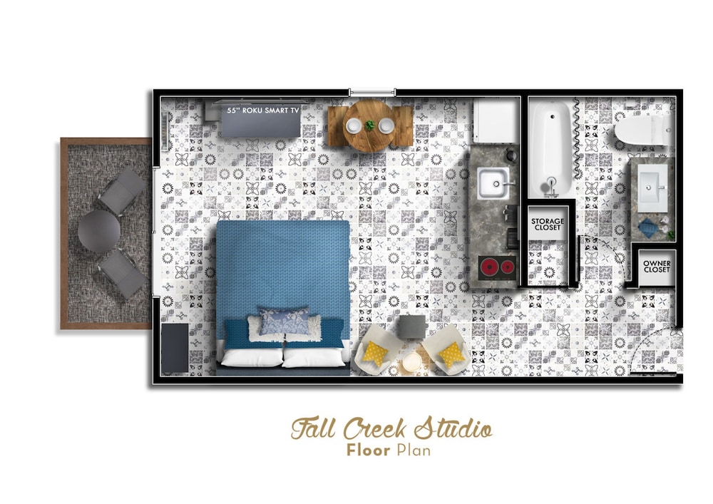 Corner Top Floor Fall Creek Convenient to 76