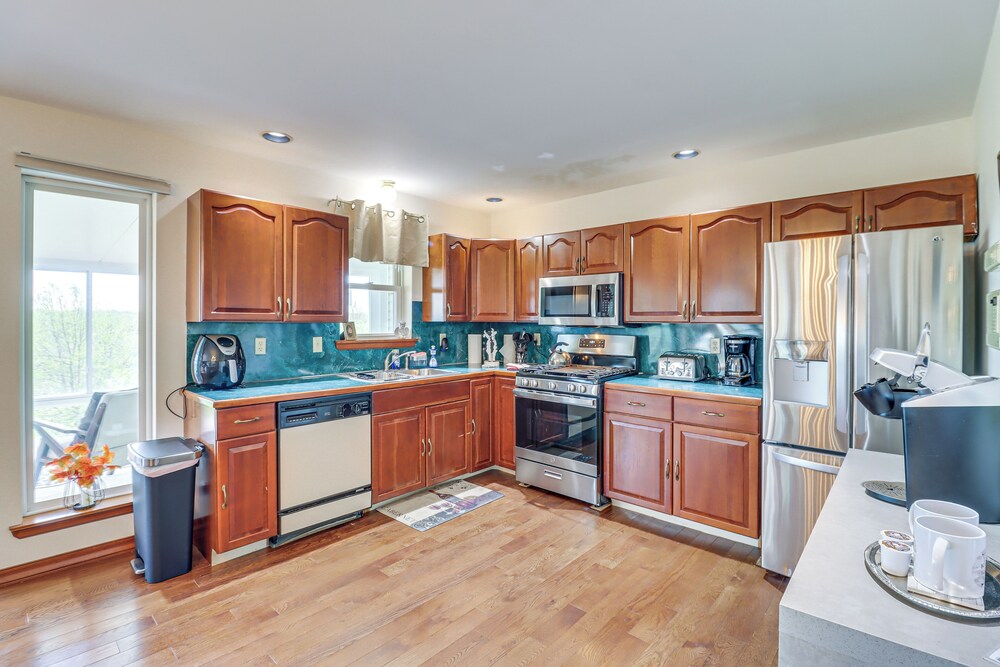 Lake-view Gem w/ Game Room in Long Pond!