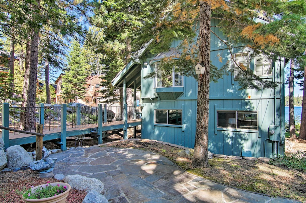 Dock Access & Hot Tub: Waterfront Meeks Bay Home view 3