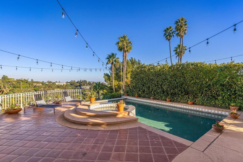 Stradella Spanish - Contemporary Mediterranean Estate w/ Resort-style Yard