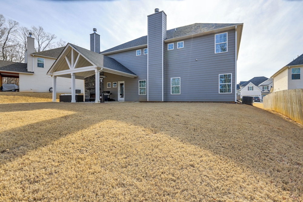 Patio w/ Fireplace: Spacious Sharpsburg Home!