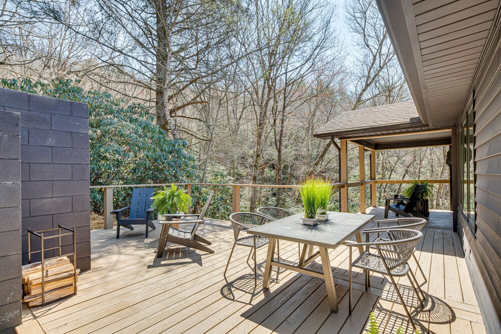 Modern Pisgah Forest Cabin on 60 Wooded Acres! view 3