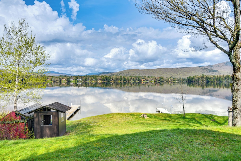 Lakefront New Hampshire Hideaway w/ Deck & Views