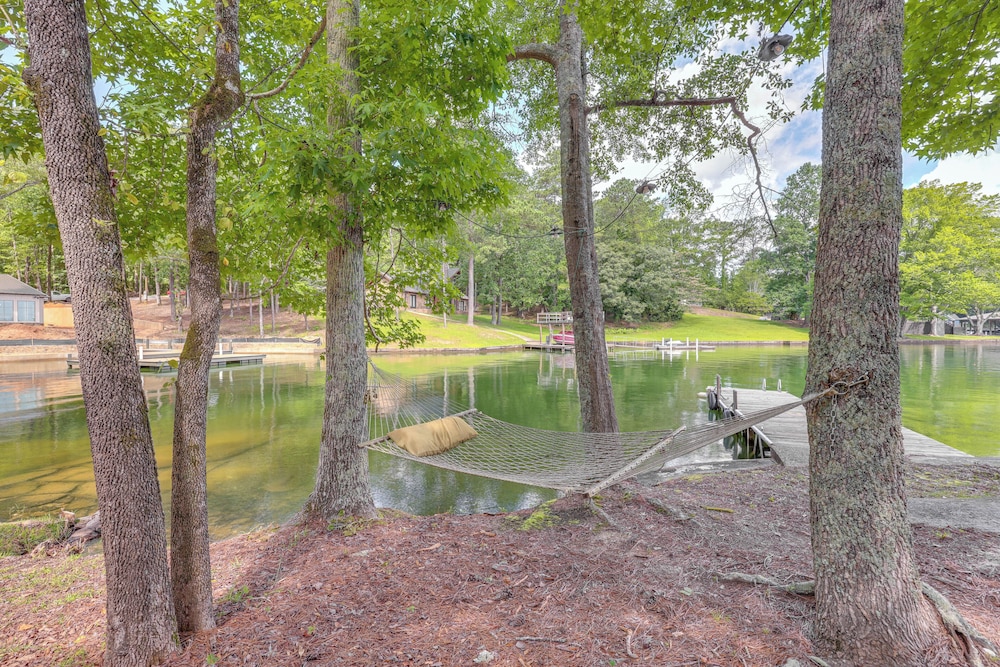 Dock + Stunning Views: Forested Lake Martin Cabin!