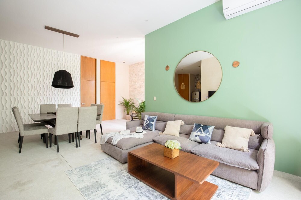 Exquisite Bohemian 3BR Apartment Aldea Zama Insta-worthy Pool Bikes Amazing Amenities