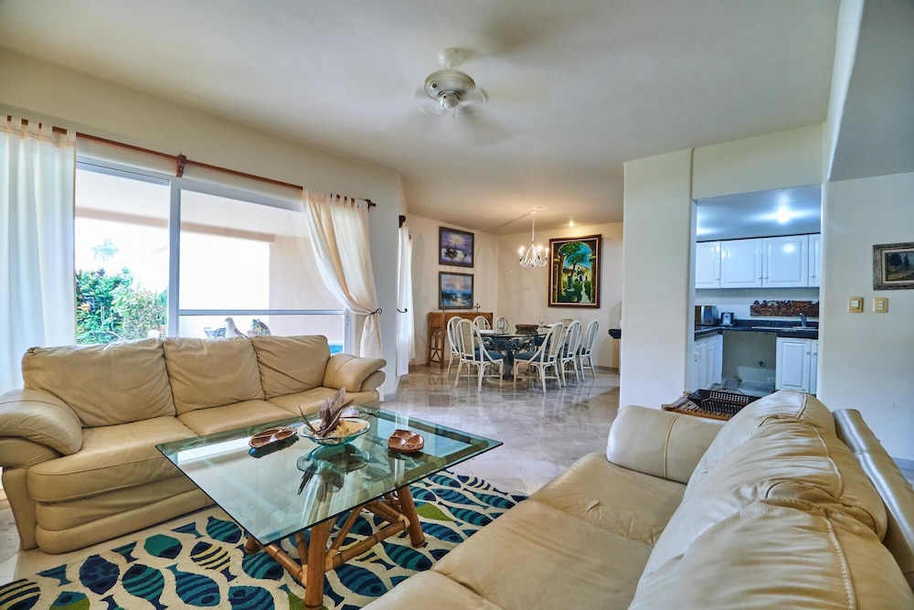 Caribbean Chic Apartment Beachfront Complex Marvelous Pool Gardens Private Terrace view 5