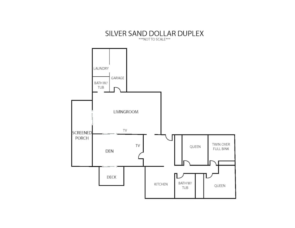 Silver Sand Dollar 3 Bedroom Duplex