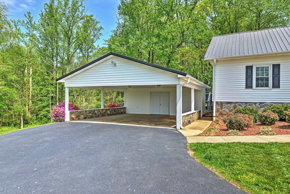 Dobson Farmhouse w/ Wraparound Porch & Fire Pit!