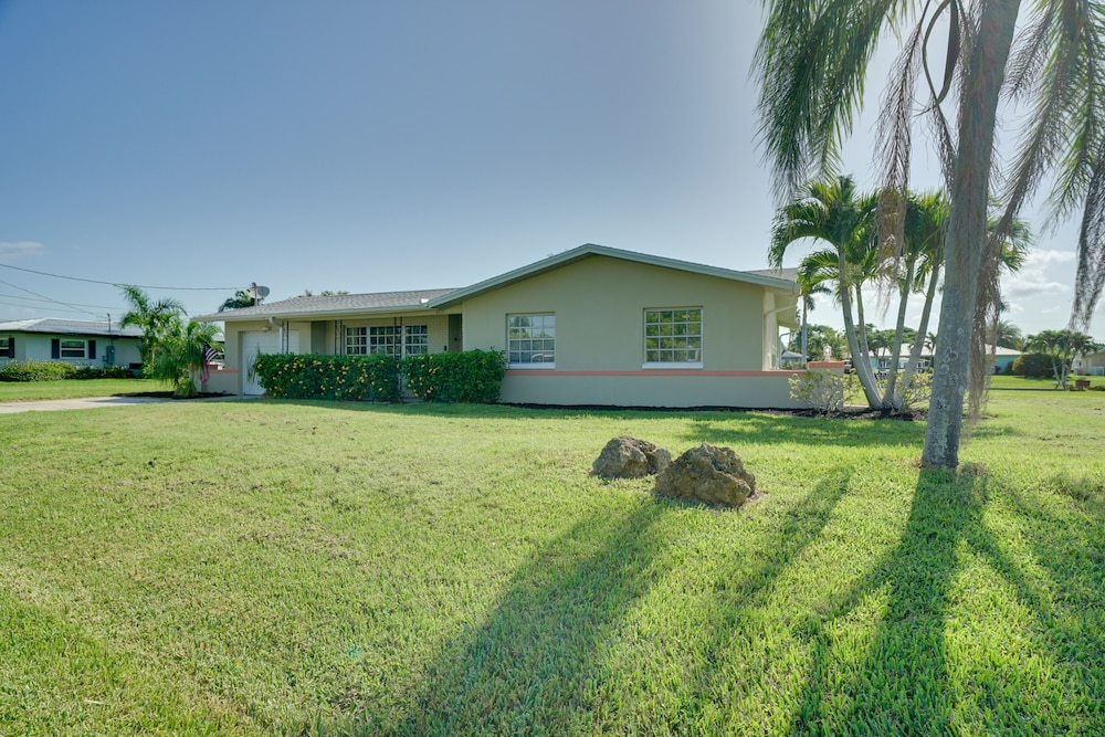 Waterfront Cape Coral Home: Dock & Screened Porch view 3