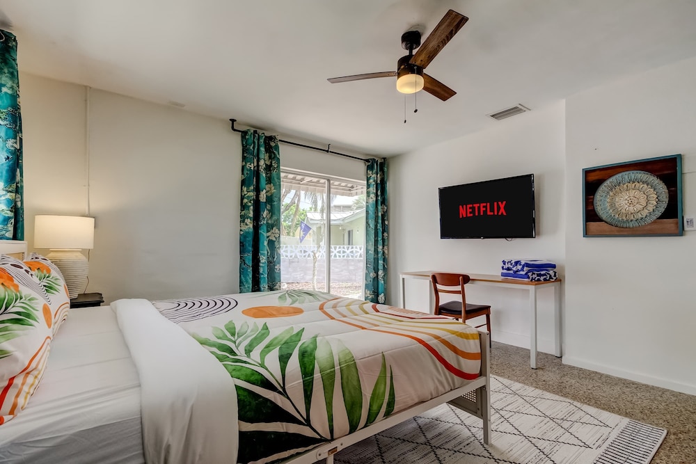 Boho Beach Bliss 2BR Retreat Steps From the Sand