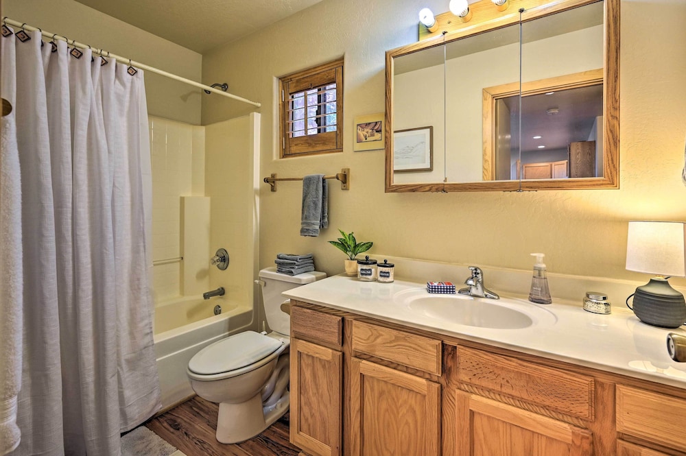 Payson Vacations - Chalet-style Pine Cabin w/ Wraparound Deck  Views - Property Image 3