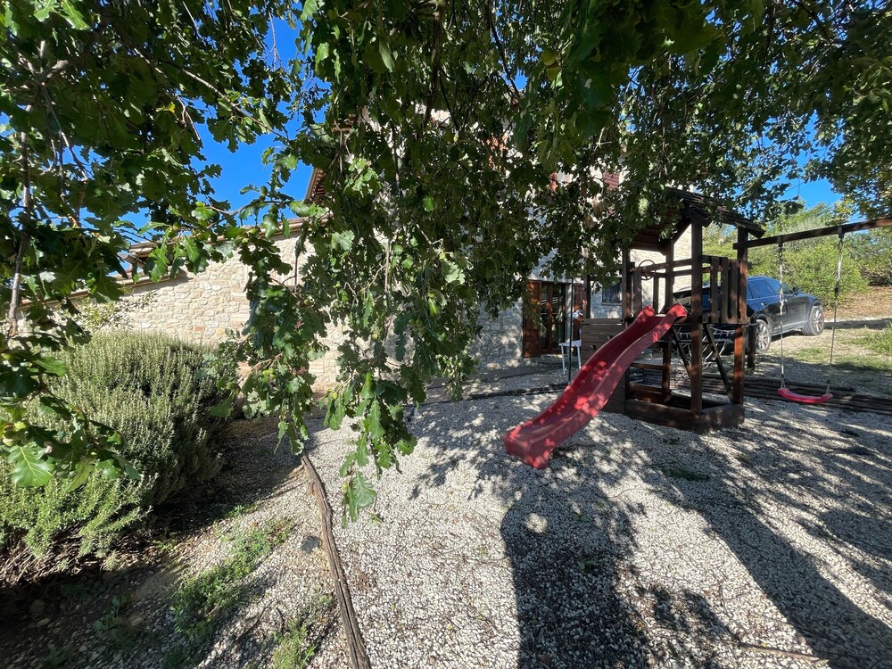 Detached Villa With Games Room, Pool, and Panoramic Views in San Damiano