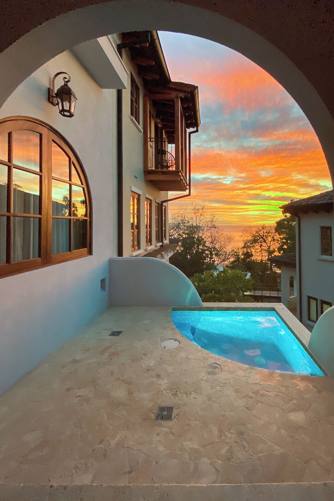 Mediterranean-Style Villa with a Private Plunge Pool, Ocean Views, and Exclusive Beach Club Access