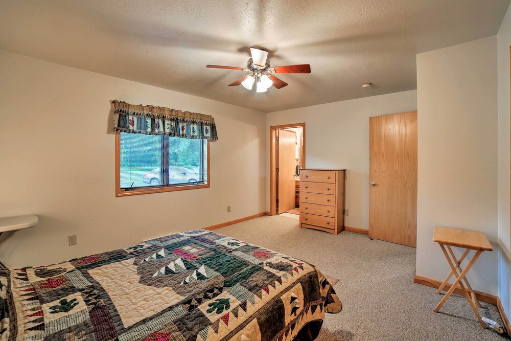 Rapid River Log Cabin w/ Loft on 160 Scenic Acres view 5