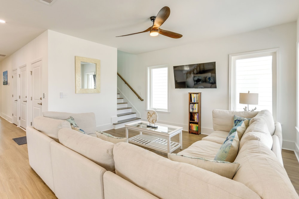 Steps to Beach: New Navarre Home w/ Ocean Views!