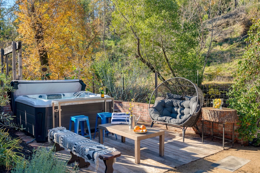Sonoma Creek Haven Hot Tub Firepit Creekside Views Near Kenwood Wineries