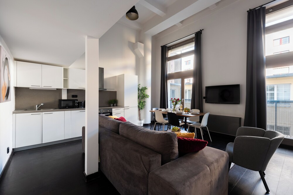 Apartments with balcony near center