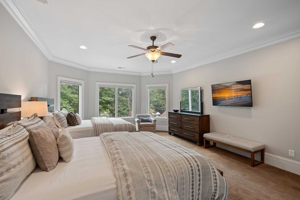Livin' Large Lake Norman Estate w/ Pool, Dock, Game Room & Scenic Views