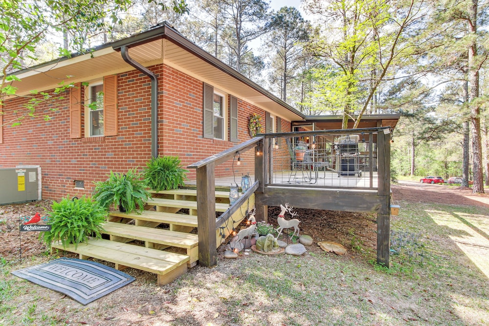 136 Private Acres: Lakefront Aiken County Home!